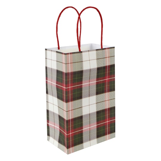 Michaels, Small Plaid Gift Bags, 6ct. by Celebrate It™ – Category: Gift Bags